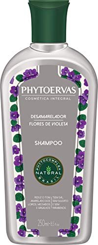 Shampoo Desamarelador Phytoervas para cabelos loiros e grisalhos.