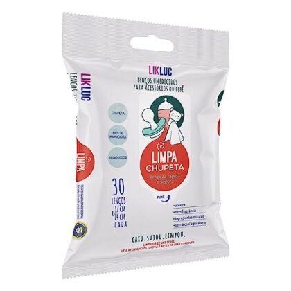 Limpa Chupeta Likluc para higiene rápida e segura.