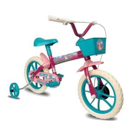 Bicicleta Infantil Aro 12 Verden Paty com cestinha