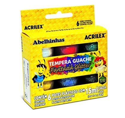 Guache Glitter Infantil Acrilex Multicor