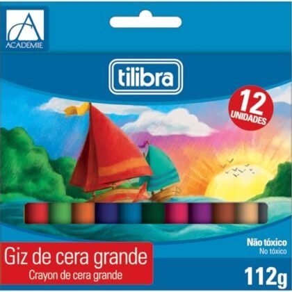 Giz de Cera Big Académie 12 Cores