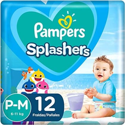 Fralda Piscina Pampers Baby Shark