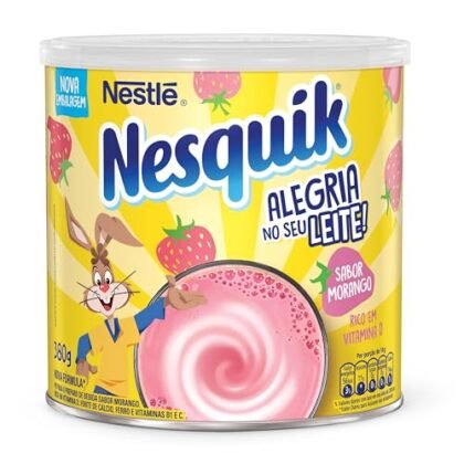 Nesquik Morango em pó para leite.