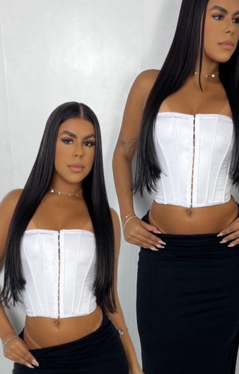 CORSELET AURORA EM CIRRÊ ACETINADO COM 6 BARBATANAS E COLCHETE – Imagem 4 [nsid:952907507]