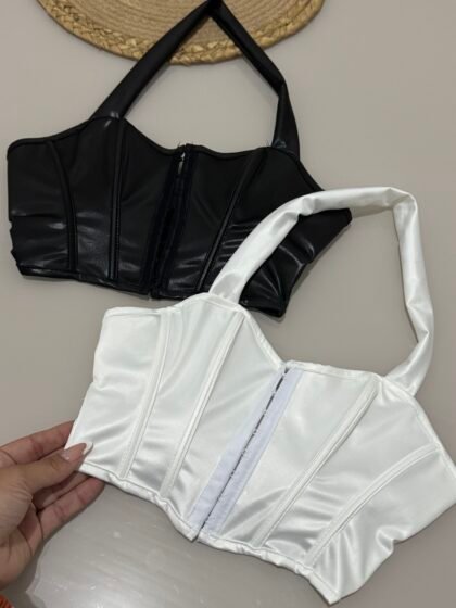 CORSELET FRANCINE EM CIRRÊ ACETINADO COM BARBATANAS E COLCHETE – Imagem 1 [nsid:961567814]