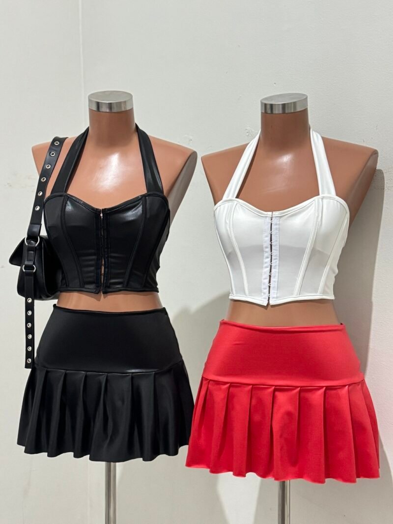 CORSELET FRANCINE EM CIRRÊ ACETINADO COM BARBATANAS E COLCHETE – Imagem 2 [nsid:961567812]