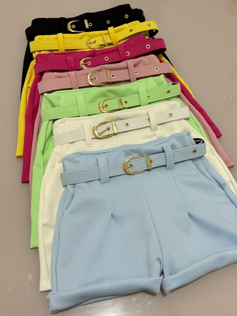 SHORT CANDY EM NEOPRENE COM CINTO DOURADO – Imagem 2 [nsid:734939059]