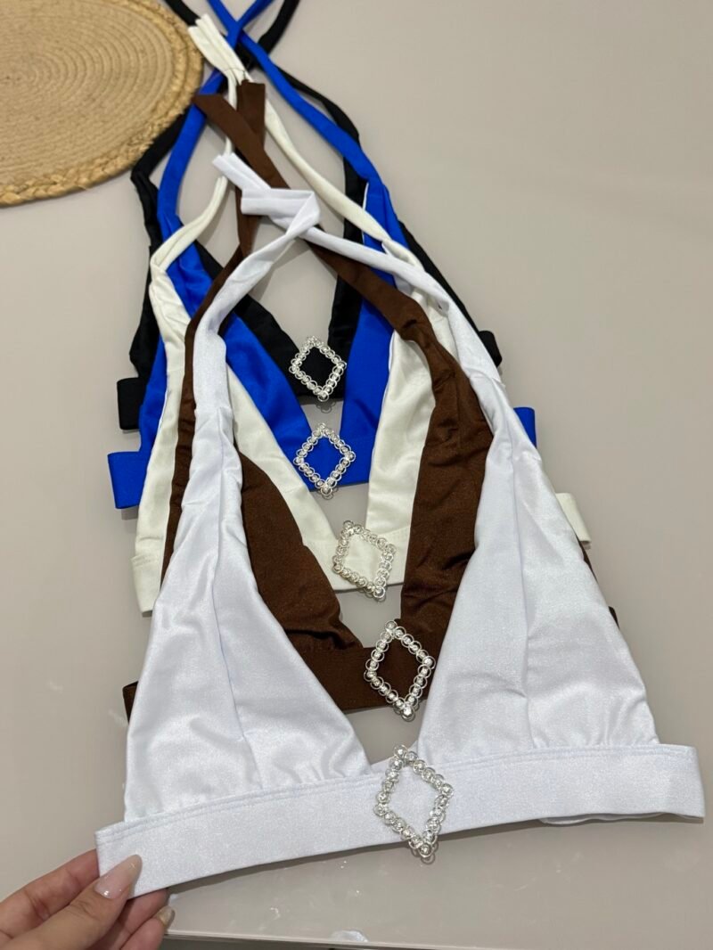 CROPPED MILLA EM POLIAMIDA ACETINADA COM FORRO – Imagem 2 [nsid:890925296]