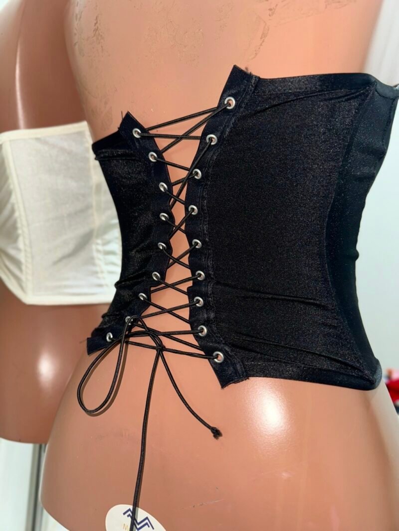 CORSELET COM BARBATANAS EM POLIAMIDA ACETINADA COM REGULAGEM NAS COSTAS – Imagem 3 [nsid:940176772]