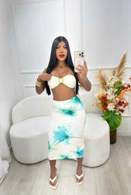 CONJUNTO MIDI PRIMAVERA EM MALHA SUPLEX COM BOJO E REGULAGEM NAS COSTAS – Imagem 1 [nsid:950438871]