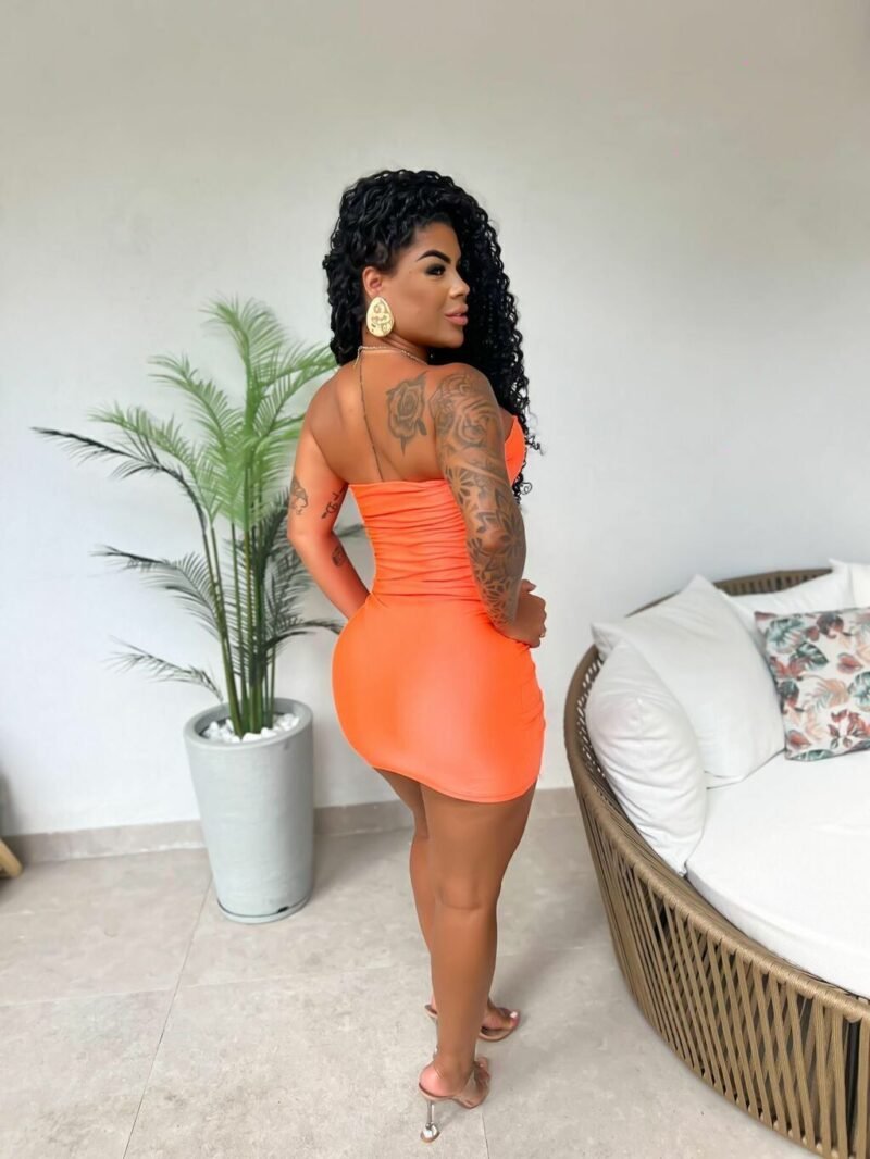 VESTIDO ESTRELA EM POLIAMIDA ACETINADA – Imagem 2 [nsid:806731569]