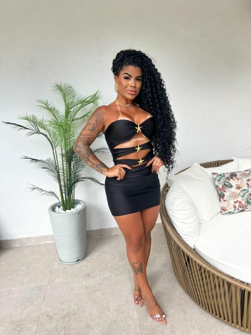VESTIDO ESTRELA EM POLIAMIDA ACETINADA – Imagem 8 [nsid:806731564]