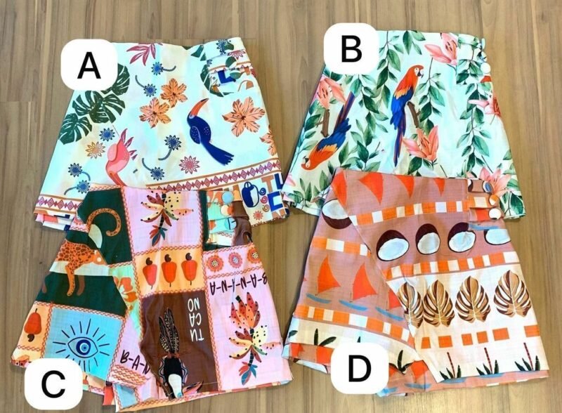 SHORT SAIA ESTAMPA DIGITAL EM BENGALINE PREMIUM COM ZÍPER LATERAL – Imagem 5 [nsid:844441066]