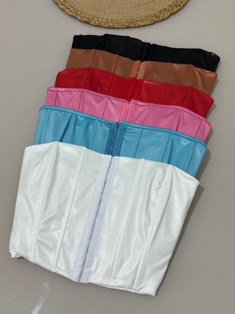 CORSELET AURORA EM CIRRÊ ACETINADO COM 6 BARBATANAS E COLCHETE – Imagem 1 [nsid:978355207]