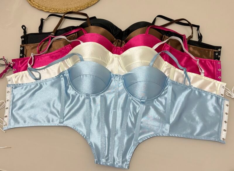 CORSELET BRUNA EM MALHA PRADA COM BARBATANAS, BOJO, REGULAGEM NAS ALÇAS E COSTAS – Imagem 2 [nsid:978356313]