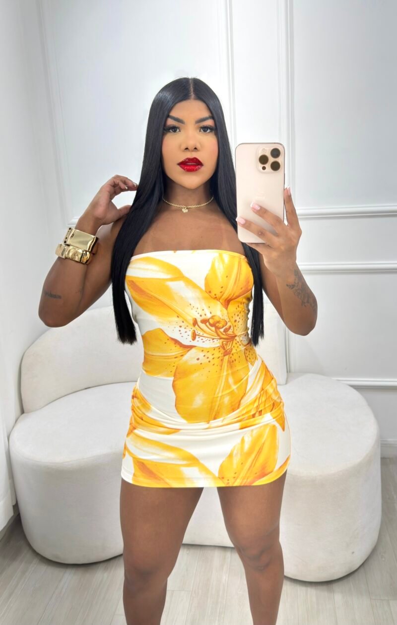 VESTIDO TUBINHO COM ESTAMPA FLOR DE HIBISCO EM MALHA FLUIT – Imagem 3 [nsid:978360768]