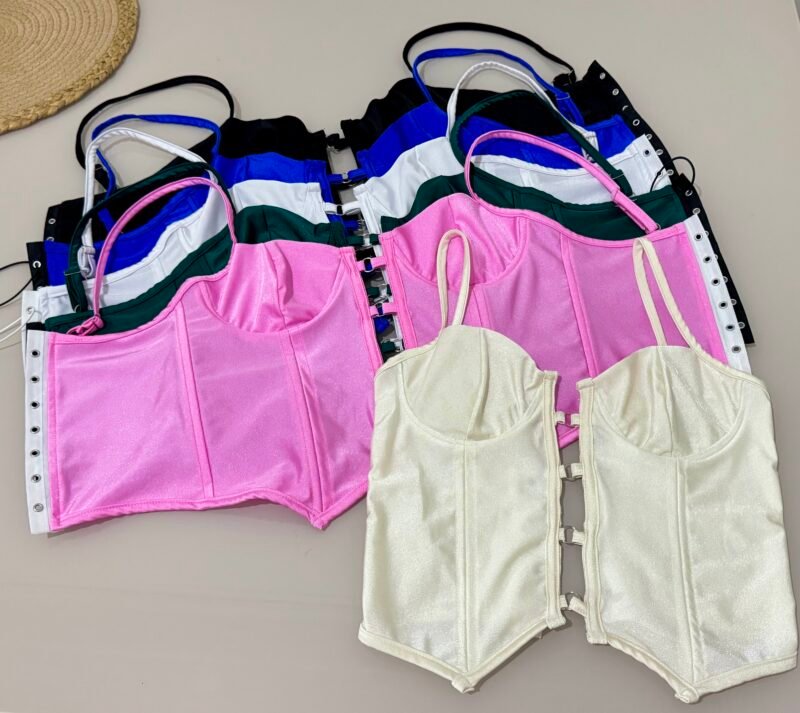 CORSELET PENÉLOPE EM POLIAMIDA ACETINADA COM BARBATANAS, ARO DE SUSTENTAÇÃO, REGULAGEM NA ALÇA E COSTAS – Imagem 7 [nsid:987533056]