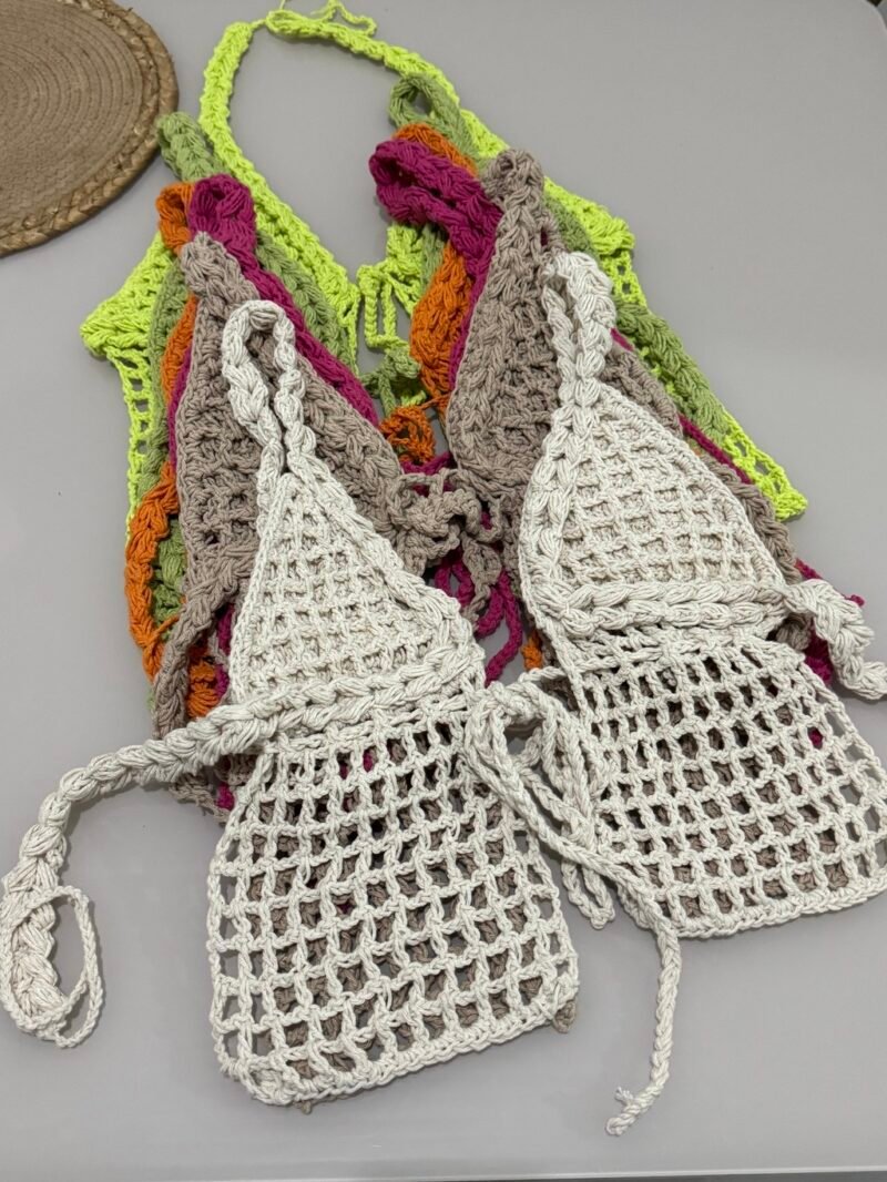 CROPPED FRENTE ÚNICA EM CROCHÊ COM REGULAGEM – Imagem 2 [nsid:853992756]