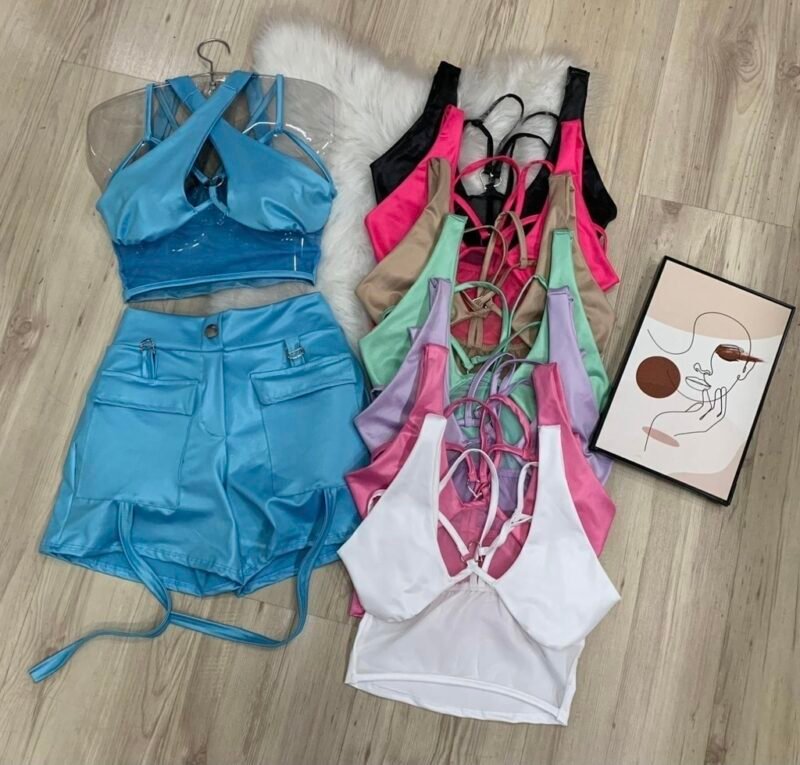 CROPPED JASMINE - TULE COM CIRRÊ ACETINADO E DETALHE DE CORAÇÃO – Imagem 1 [nsid:736976520]