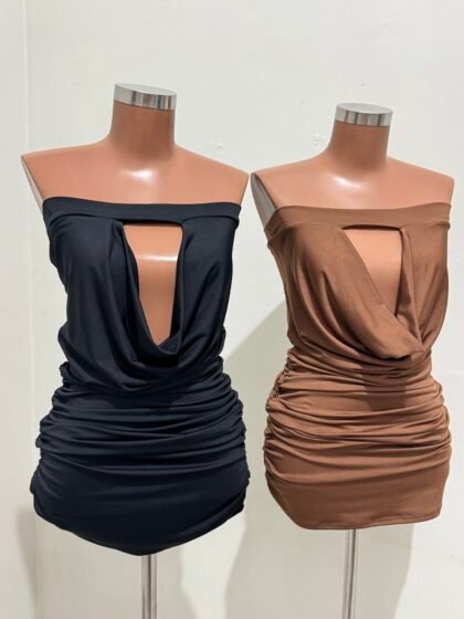 VESTIDO MIA EM MALHA SUPLEX COM DRAPEADO LATERAL – Imagem 1 [nsid:885331332]