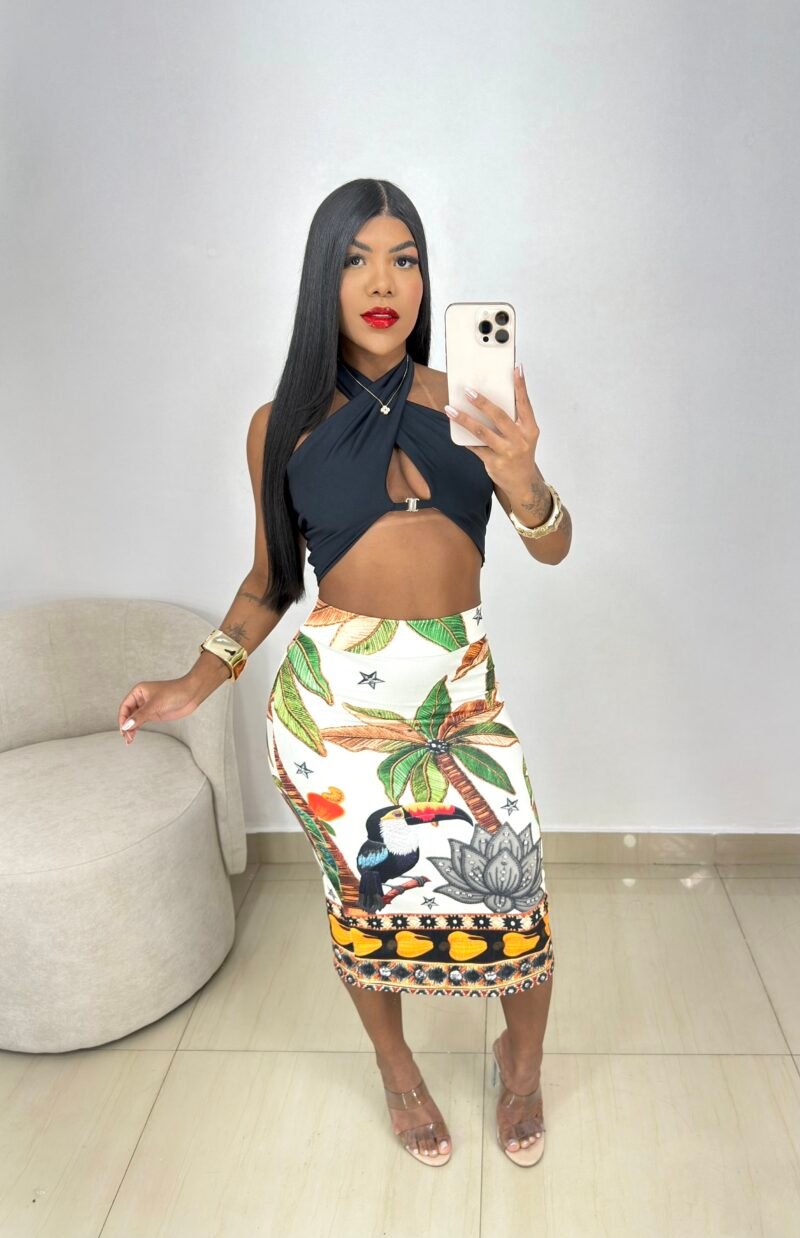 CONJUNTO MIDI ESTAMPA DIGITAL EM MALHA SUPLEX (CROPPED COM BOJO) – Imagem 1 [nsid:1010704021]
