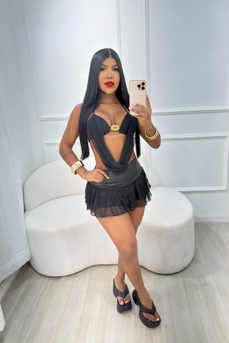 SAIA BABADINHO EM TULE COM HOTPANTS – Imagem 8 [nsid:1003691211]