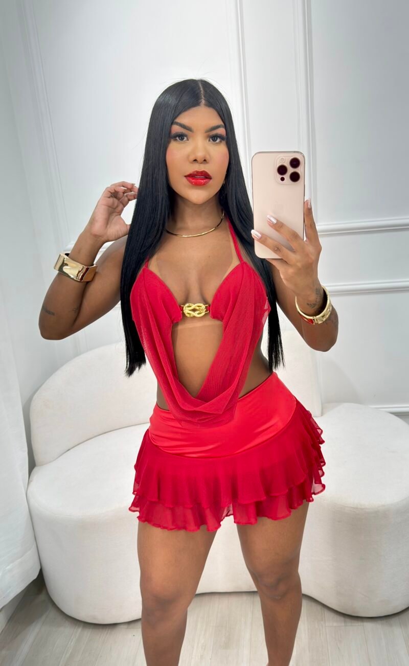 SAIA BABADINHO EM TULE COM HOTPANTS – Imagem 4 [nsid:1003691166]