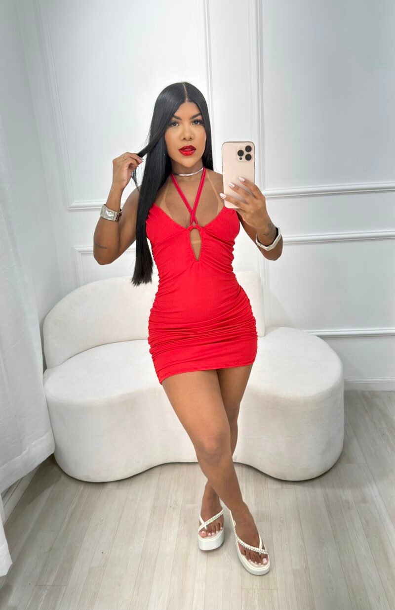 VESTIDO MANUELA EM MALHA SUPLEX COM DRAPEADO E FRANZIDO – Imagem 7 [nsid:1003696328]