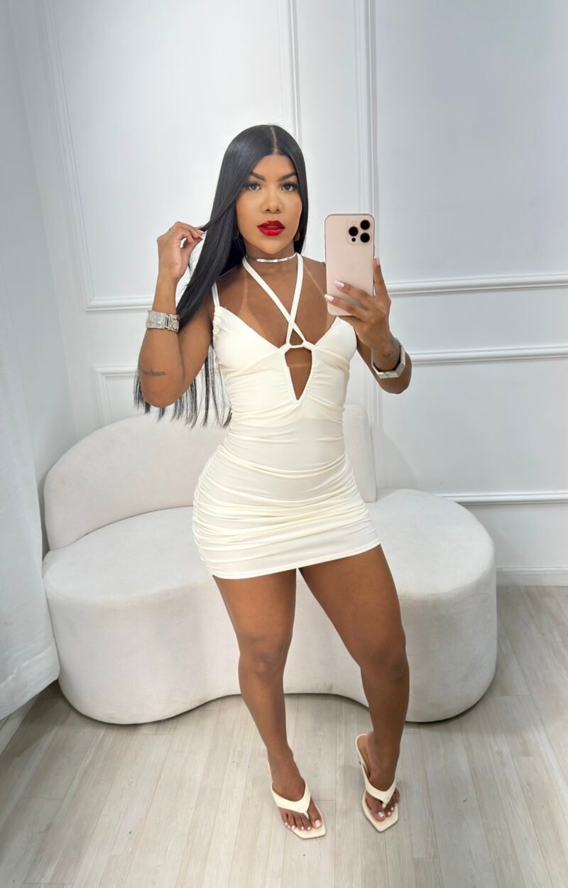 VESTIDO MANUELA EM MALHA SUPLEX COM DRAPEADO E FRANZIDO – Imagem 9 [nsid:1003696324]