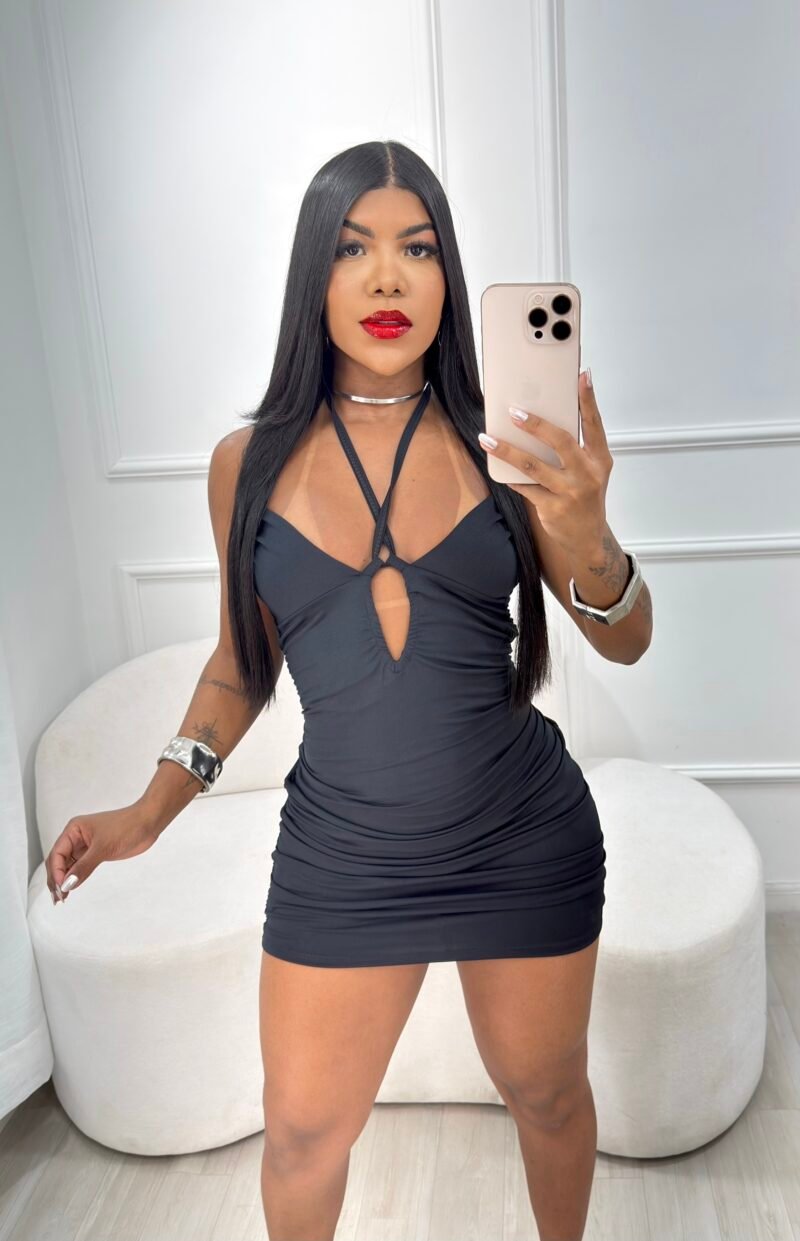 VESTIDO MANUELA EM MALHA SUPLEX COM DRAPEADO E FRANZIDO – Imagem 11 [nsid:1003696321]
