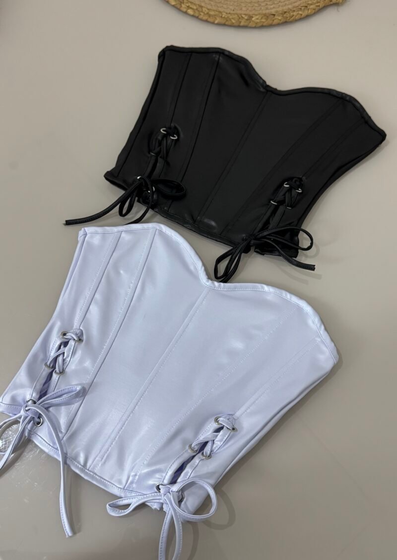 CORSELET CIRRÊ ACETINADO COM BARBATANAS E ILHÓS LATERAL – Imagem 2 [nsid:1010634302]